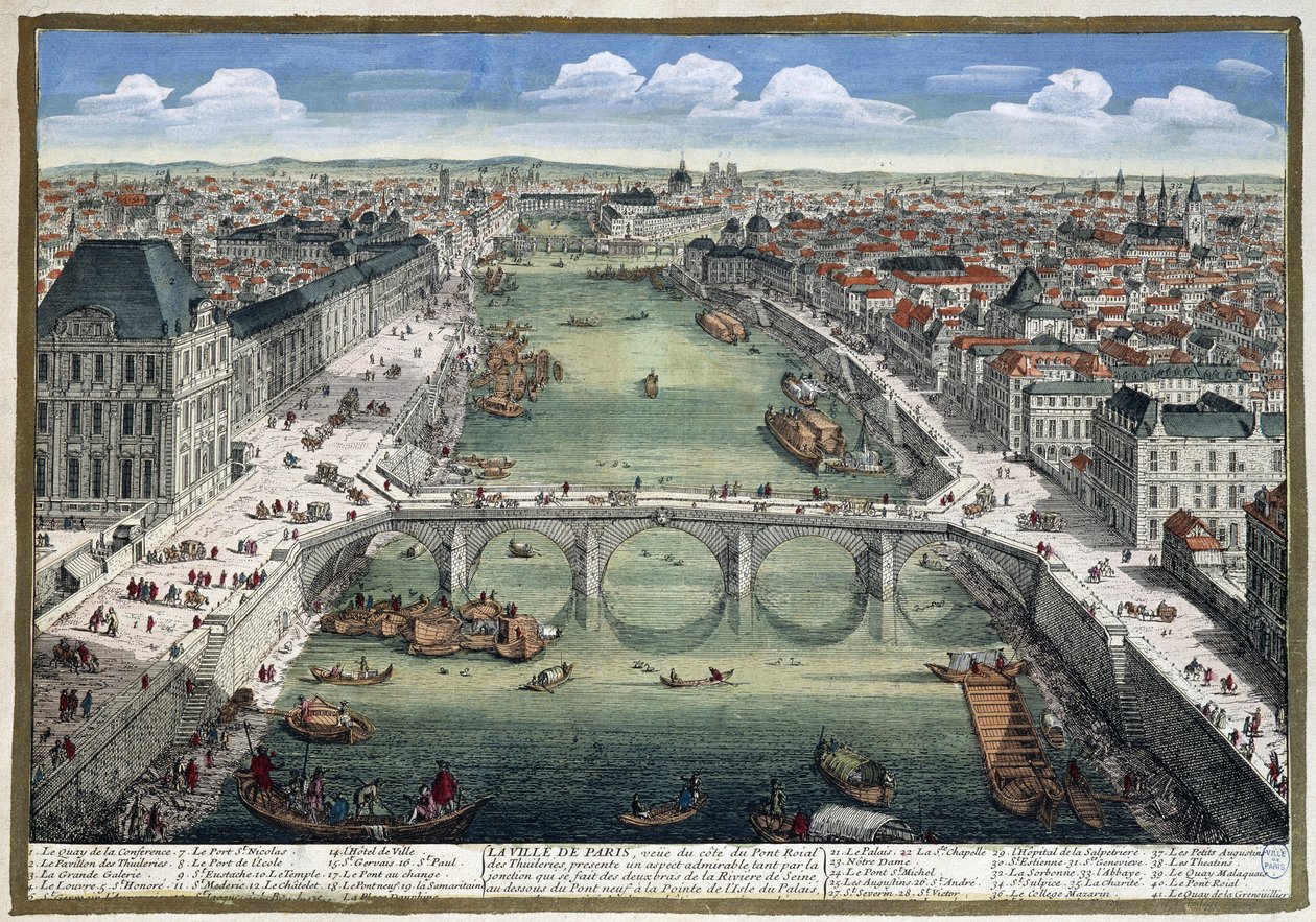 Tuileries Kraliyet Köprüsü - Perelle tarafından “” Paris”te by Adam Perelle