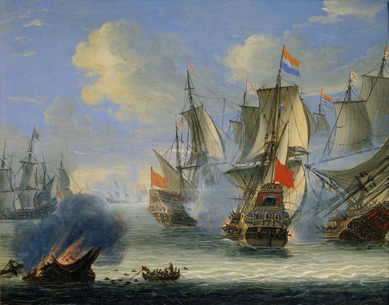 Bir Deniz Savaşı, 17. veya 18. yüzyılın sonu. by Adam Silo