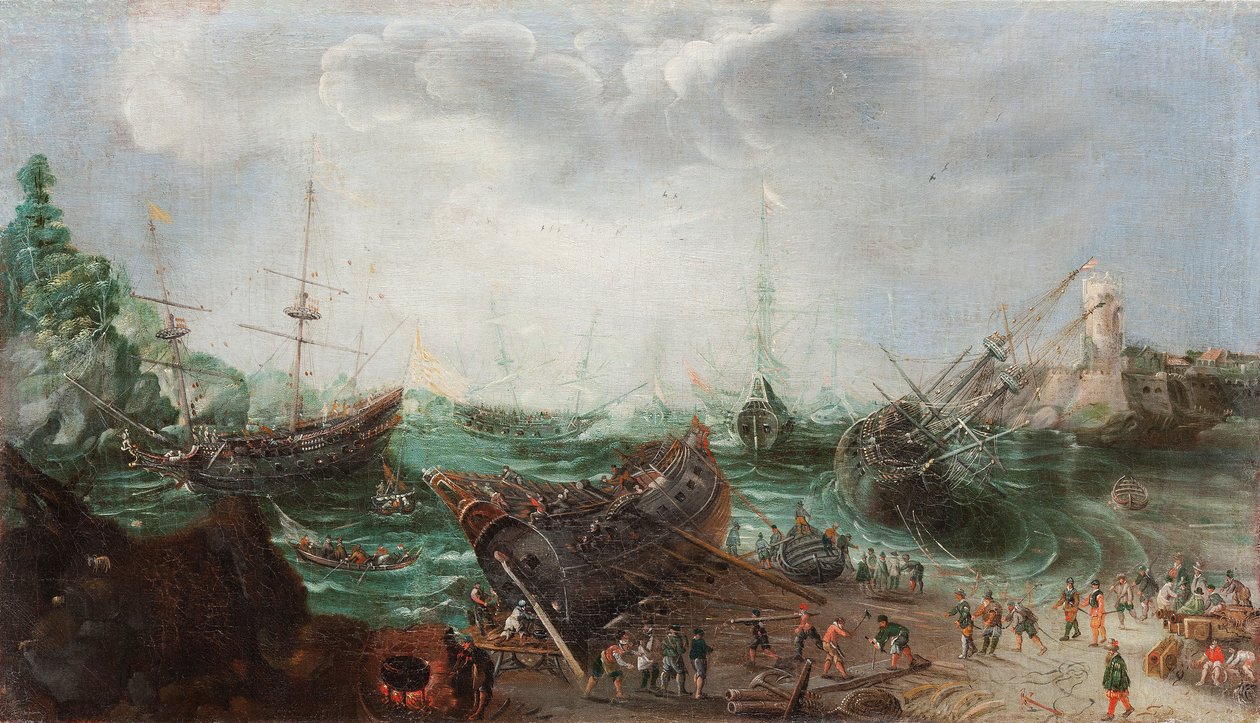Liman sahnesi, c. 1615 by Adam Willaerts