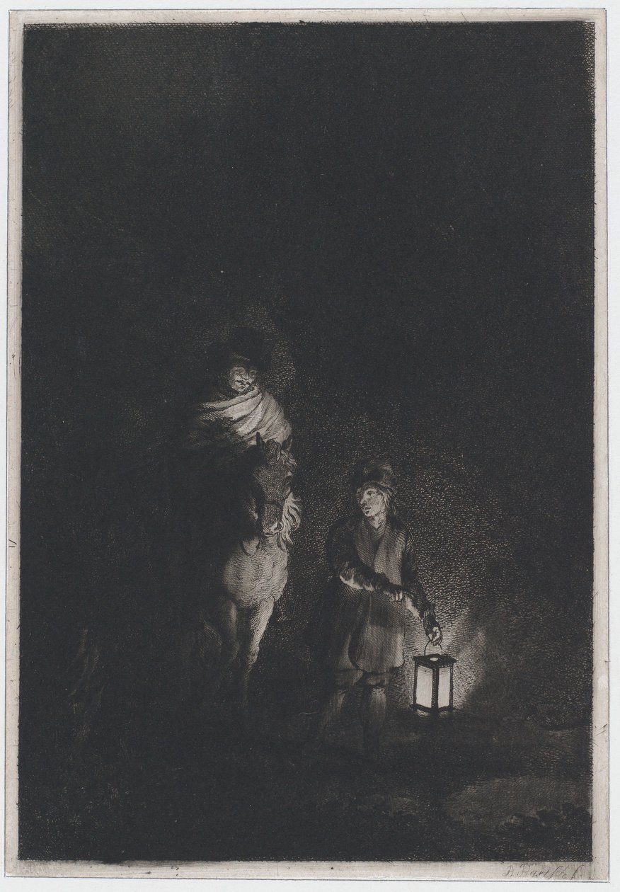 Binici ve fenerli çocuk, 1797. by Adam von Bartsch
