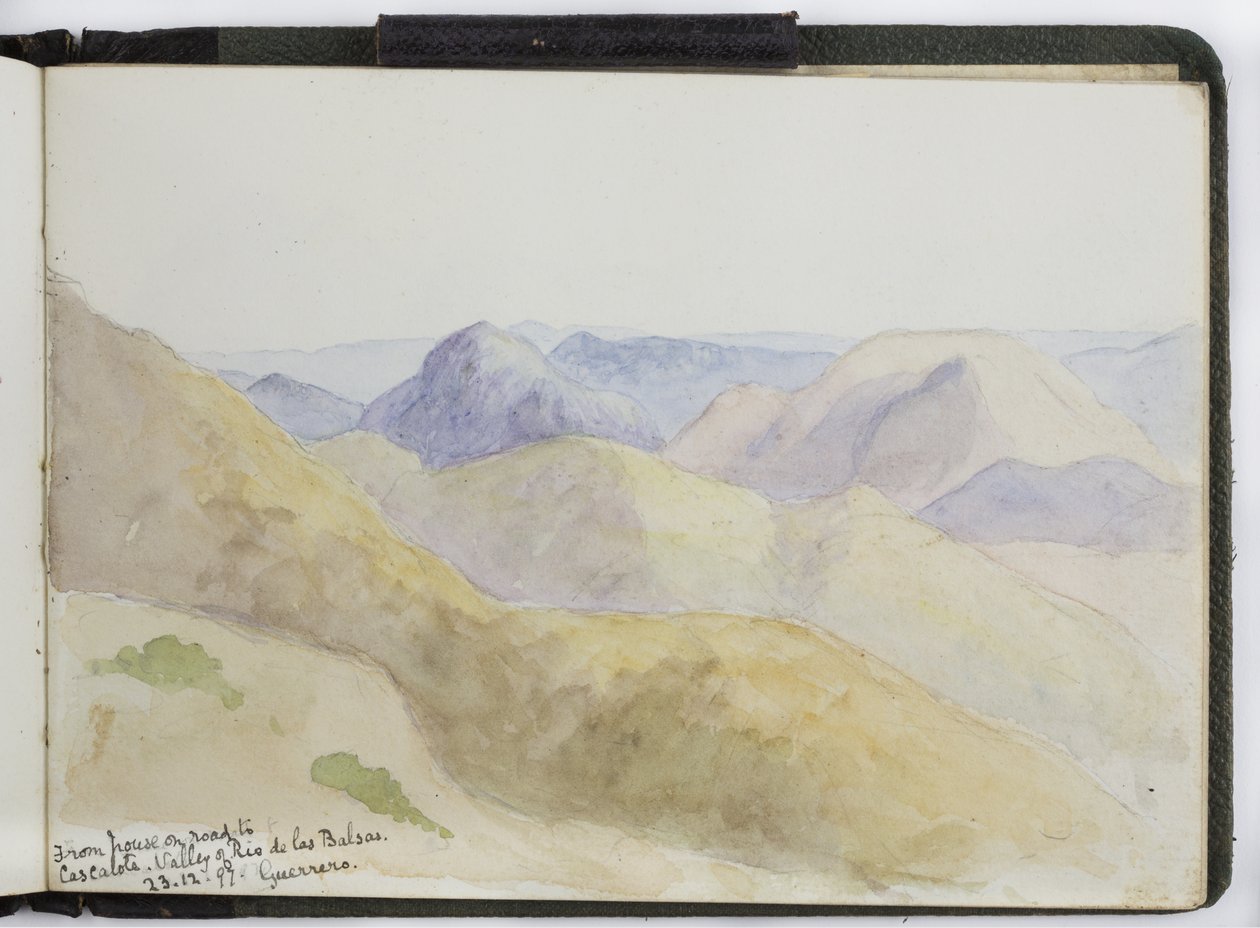 Suluboya Eskiz Defteri, Çizimler ve Notlar, Meksika, 1896-1898 (suluboya) by Adela Breton