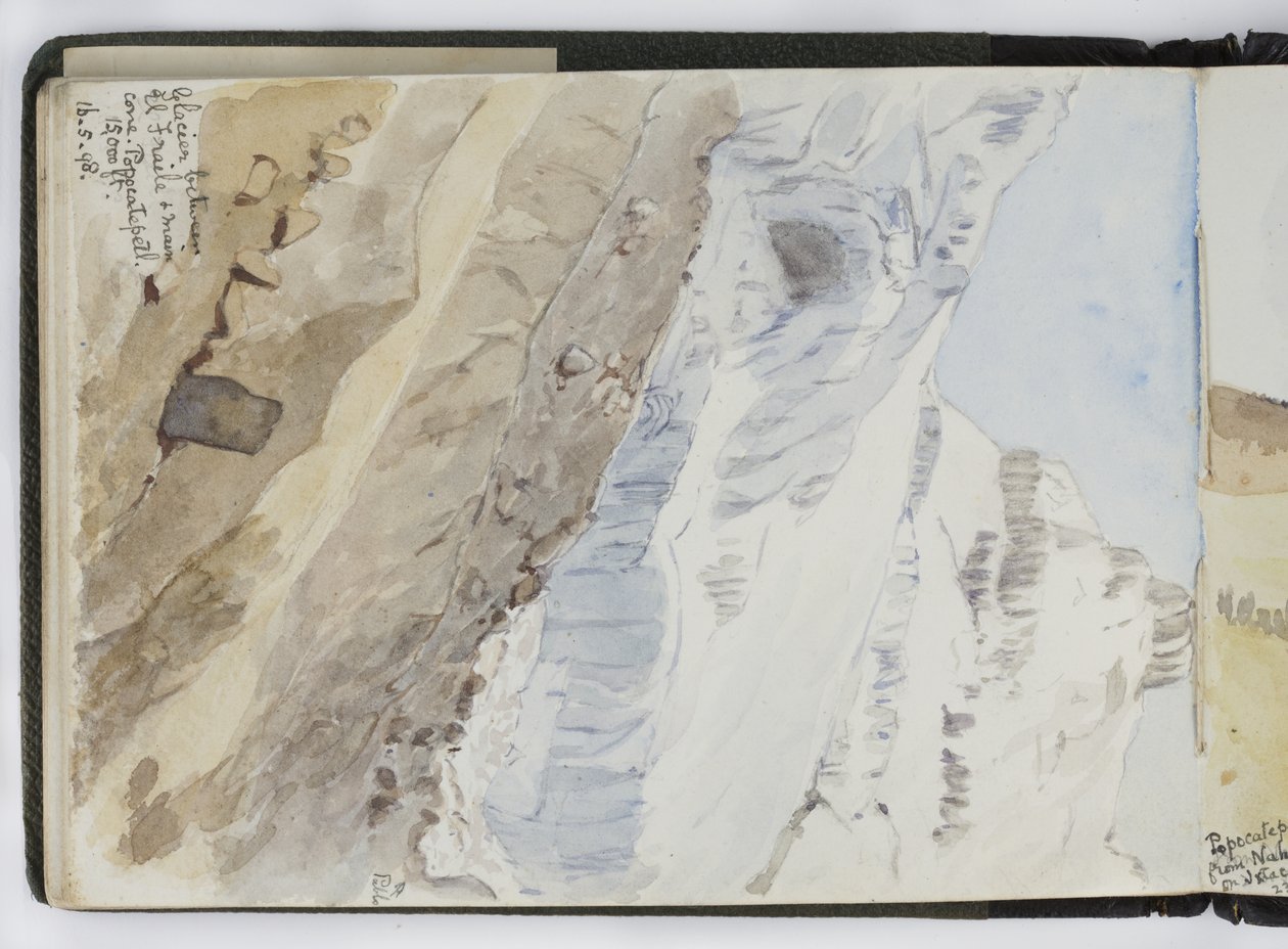 Suluboya Eskiz Defteri, Çizimler ve Notlar, Meksika, 1896-1898 (suluboya) by Adela Breton
