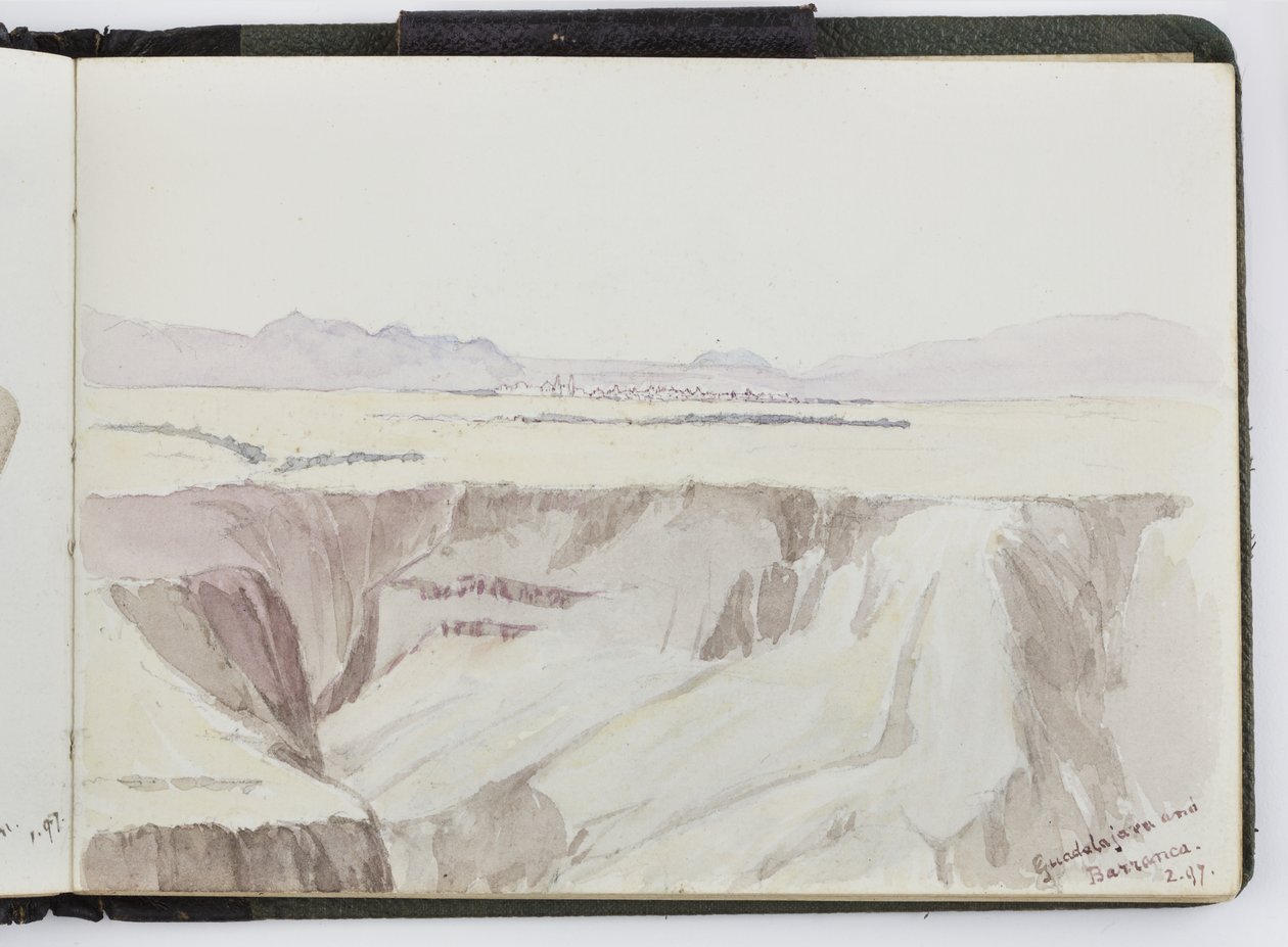 Suluboya Eskiz Defteri, Çizimler ve Notlar, Meksika, 1896-1898 (suluboya) by Adela Breton