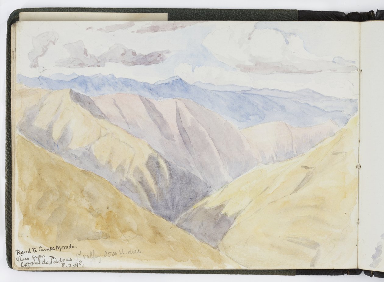 Suluboya Eskiz Defteri, Çizimler ve Notlar, Meksika, 1896-1898 (suluboya) by Adela Breton