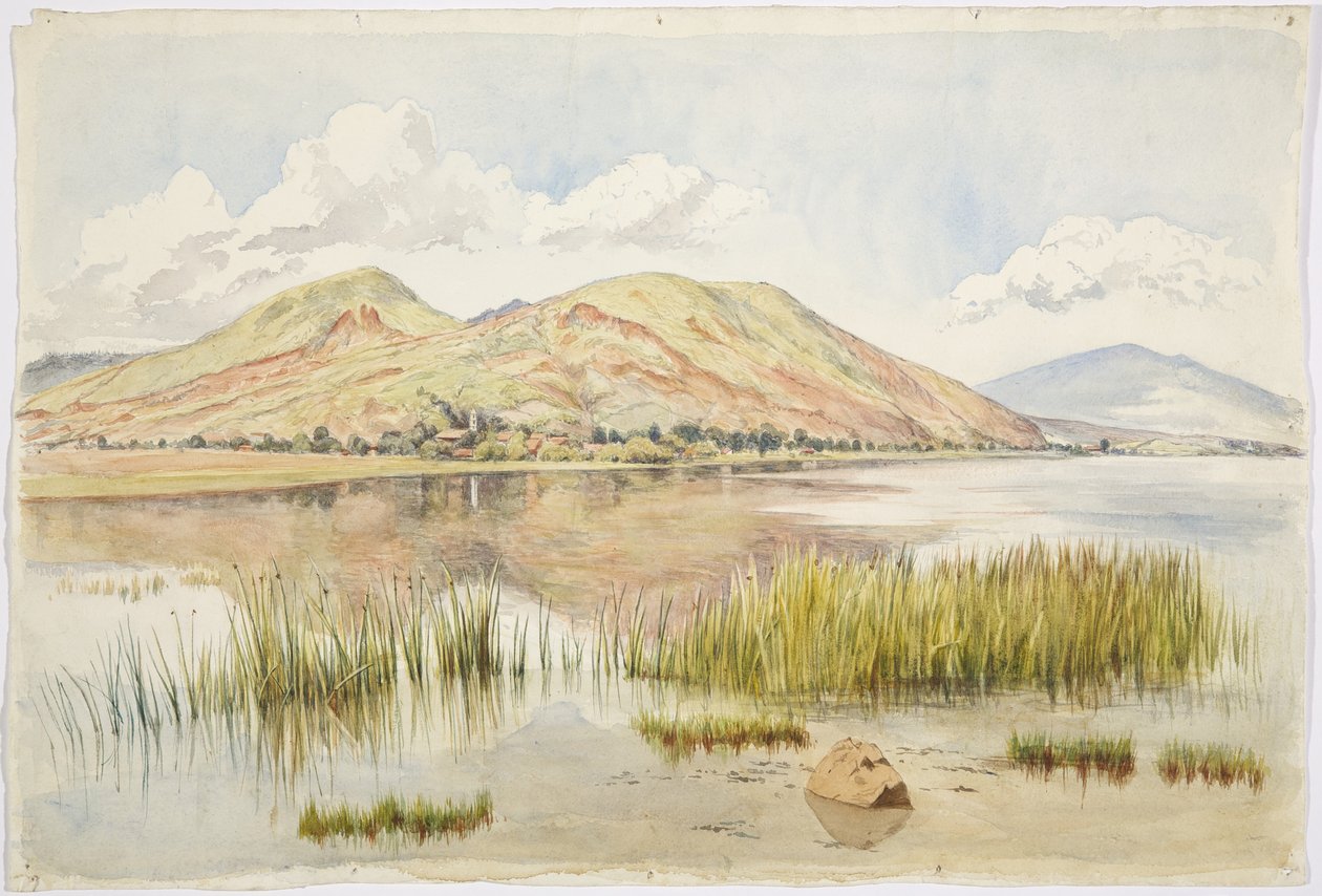 Turumataro ve Patzcuaro Gölü, Michoacan, Meksika by Adela Breton