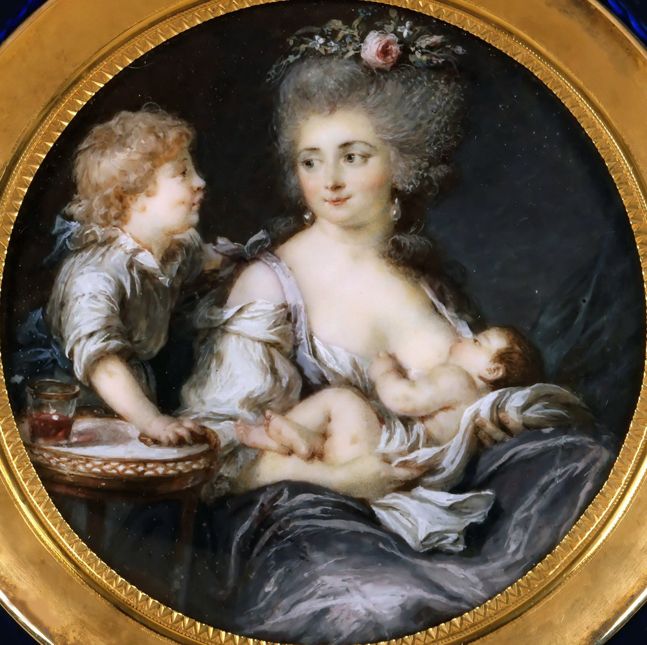 Madam Mitoire ve çocukları. by Adelaide Labille Guiard