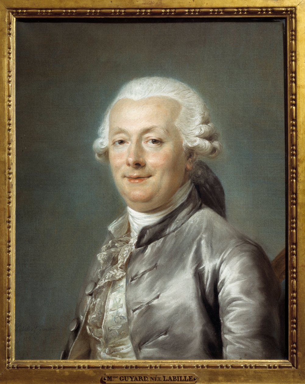 Jean Jacques Bachelier (1724-1806) Fransız ressamın portresi. Adelaide Labille-Guiard (Labille Guiard) tarafından boyama by Adelaide Labille Guiard