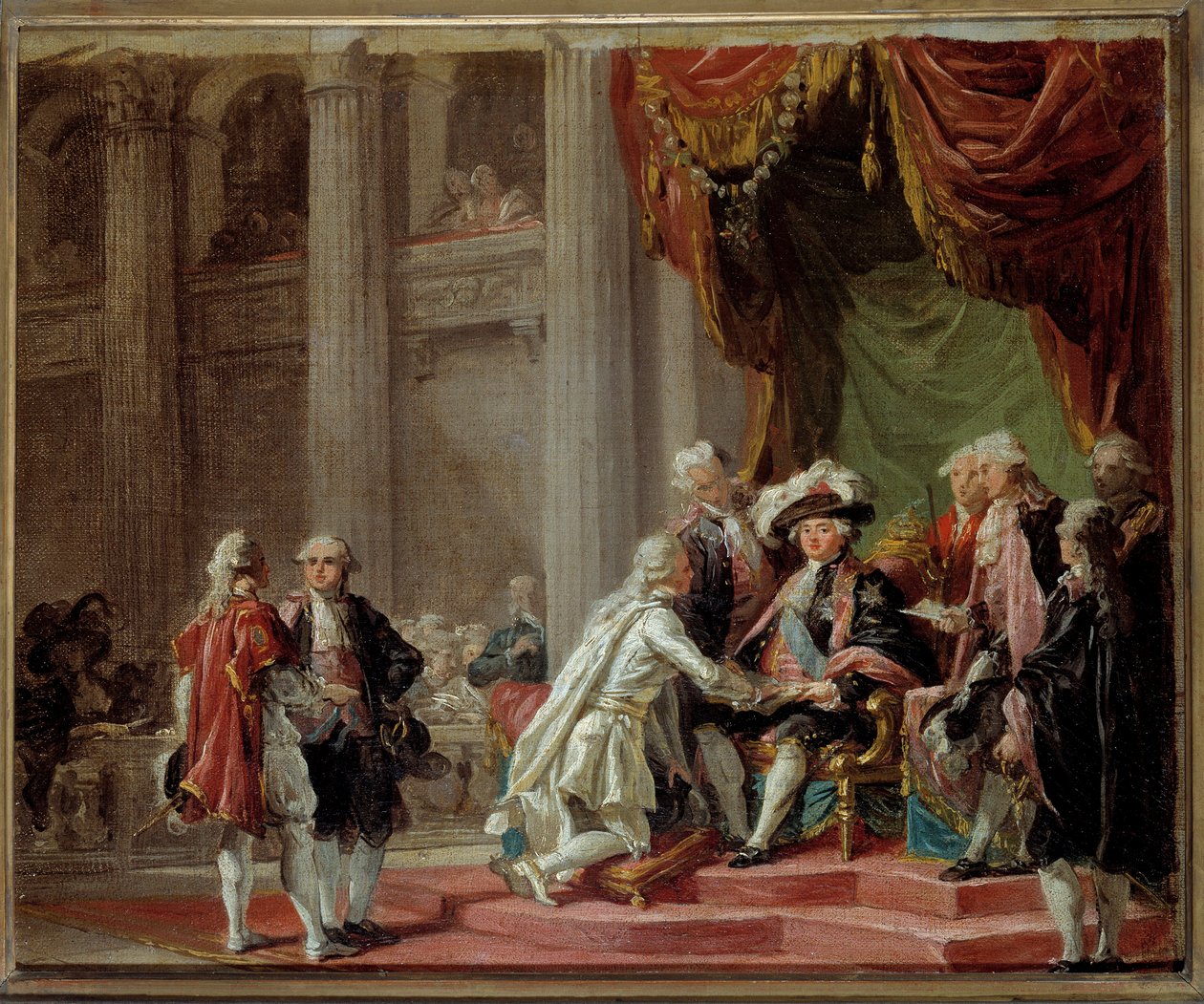 Son Büyük Üstat Provence Kontu (gelecekteki Kral XVIII. 1803) 1788 civarında by Adelaide Labille Guiard