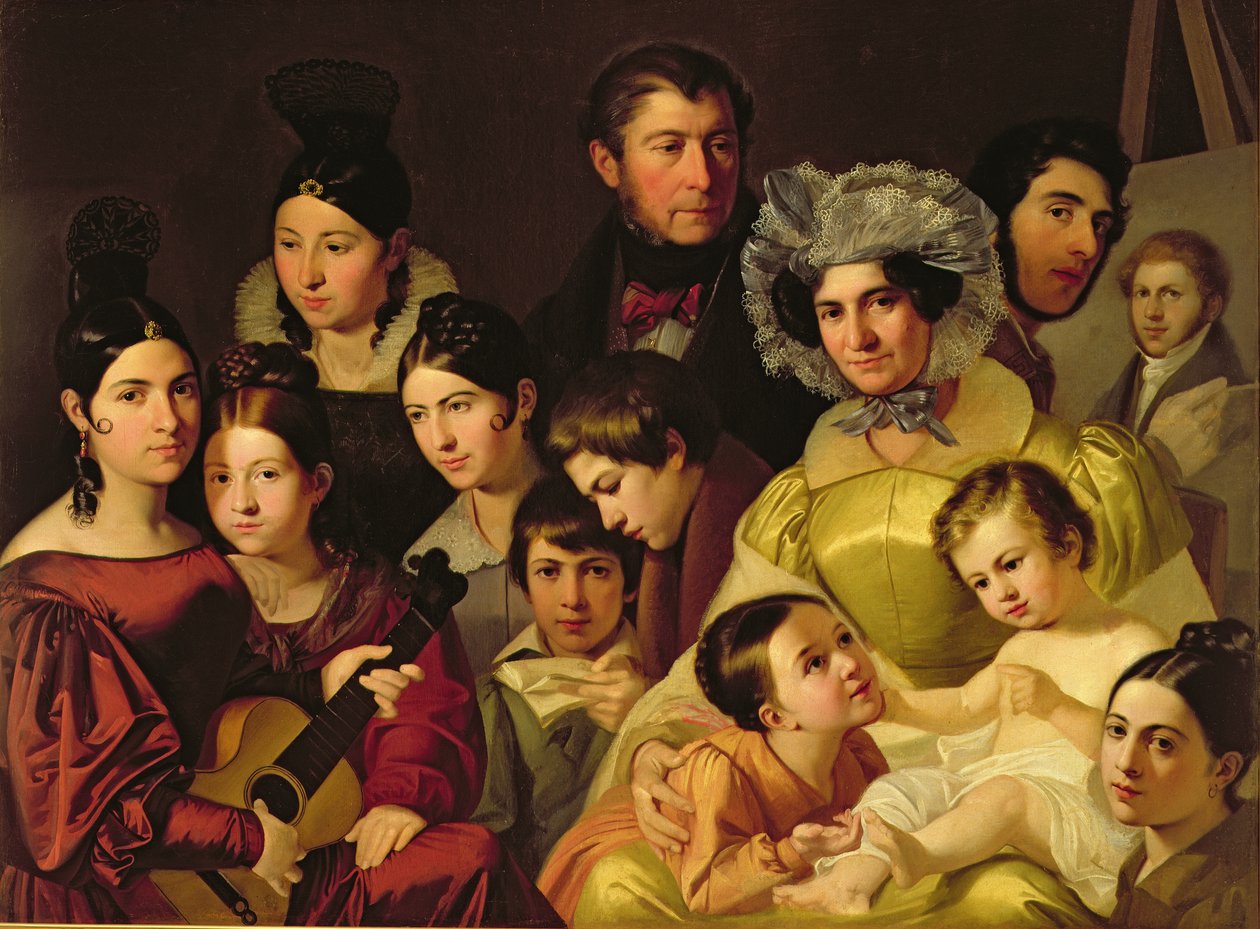Malatesta Ailesi, 1835 by Adeodato Malatesta or Malatesti
