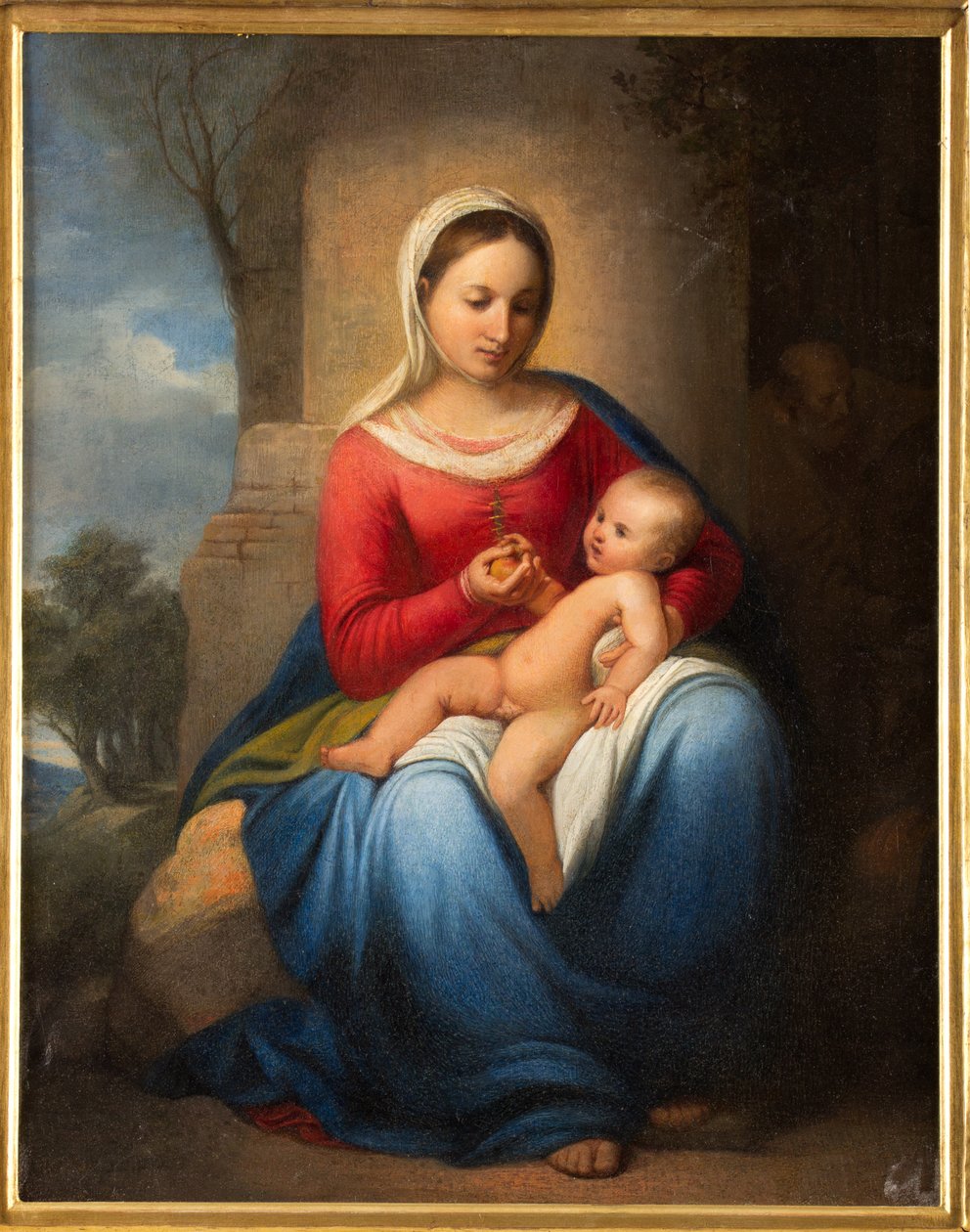 Madonna ve Bebek İsa (tuval üzerine yağlı boya) by Adeodato Malatesta or Malatesti
