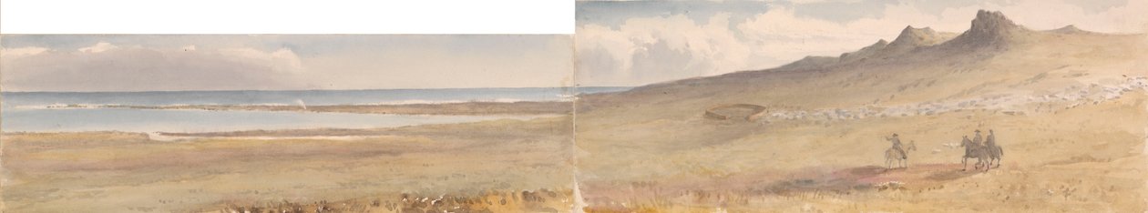 William Dağı, Falkland Adaları, Mayıs 1849 (suluboya) by Admiral Sir Edward Gennys Fanshawe