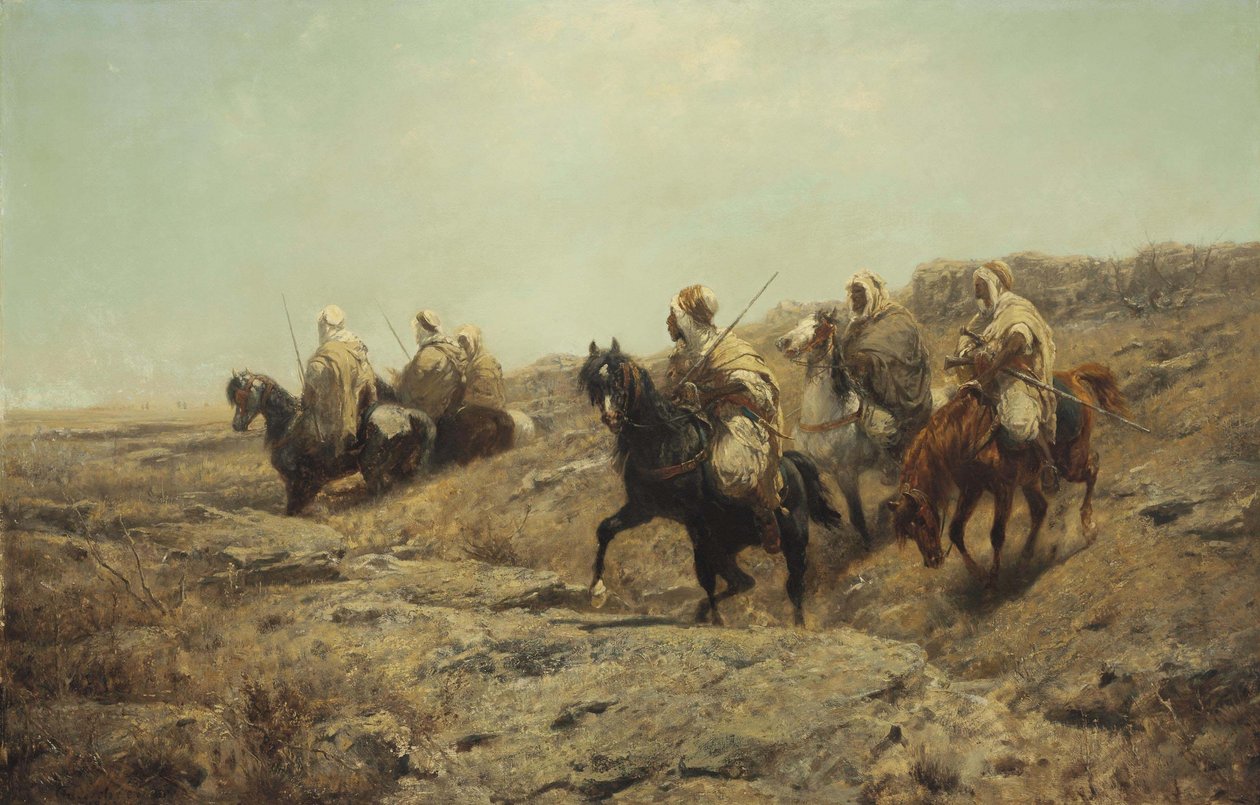 Arap savaşçılar by Adolf Schreyer