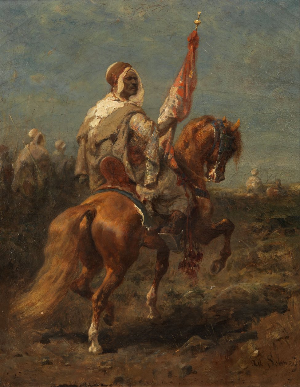 Arap binici by Adolf Schreyer