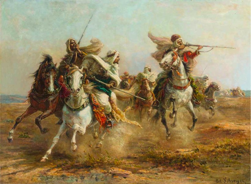 Bedeviler nişan alıyor by Adolf Schreyer