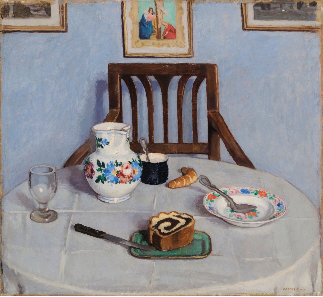 Haşhaşlı Kek, Fenyes, Adolf (1867-1945). tuval üzerine yağlıboya by Adolf Fenyes