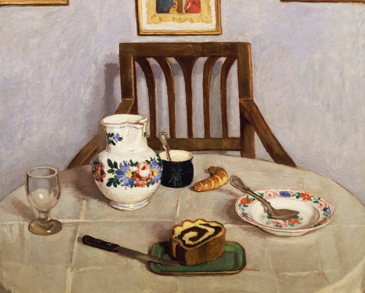 Focaccia ile natürmort by Adolf Fenyes