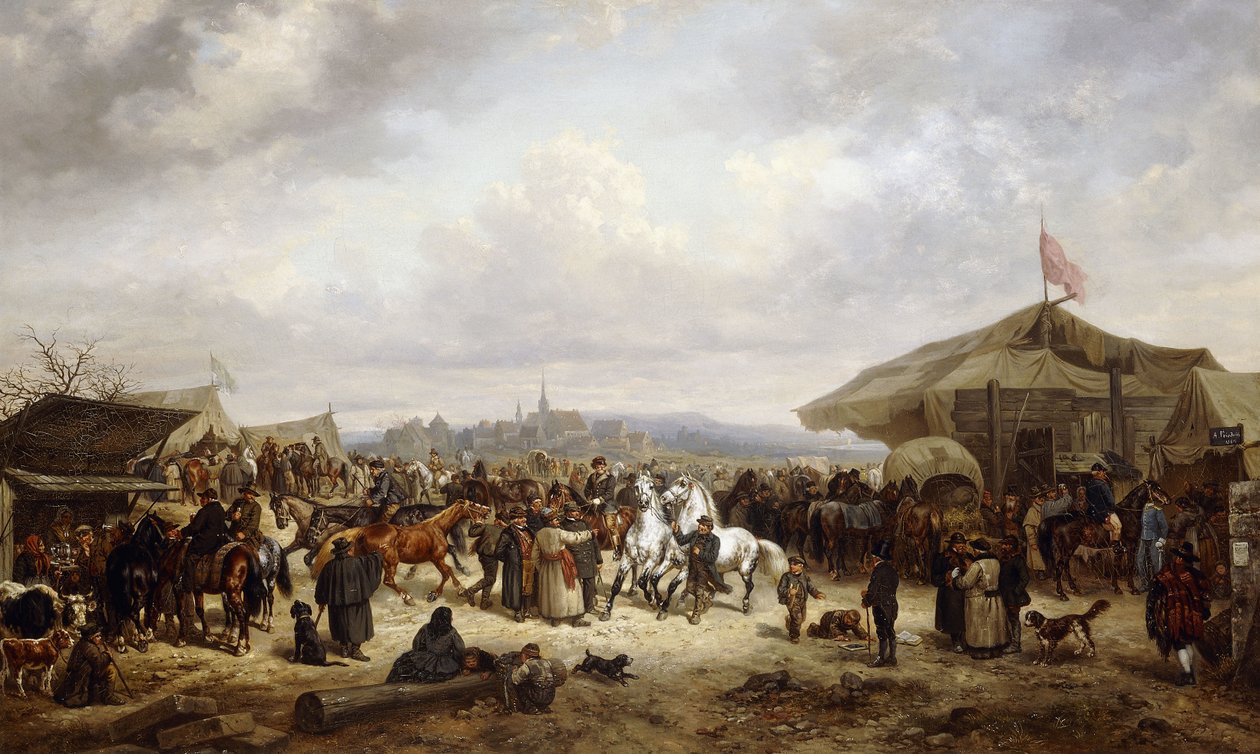At Fuarı, 1863 by Adolf Friedrich