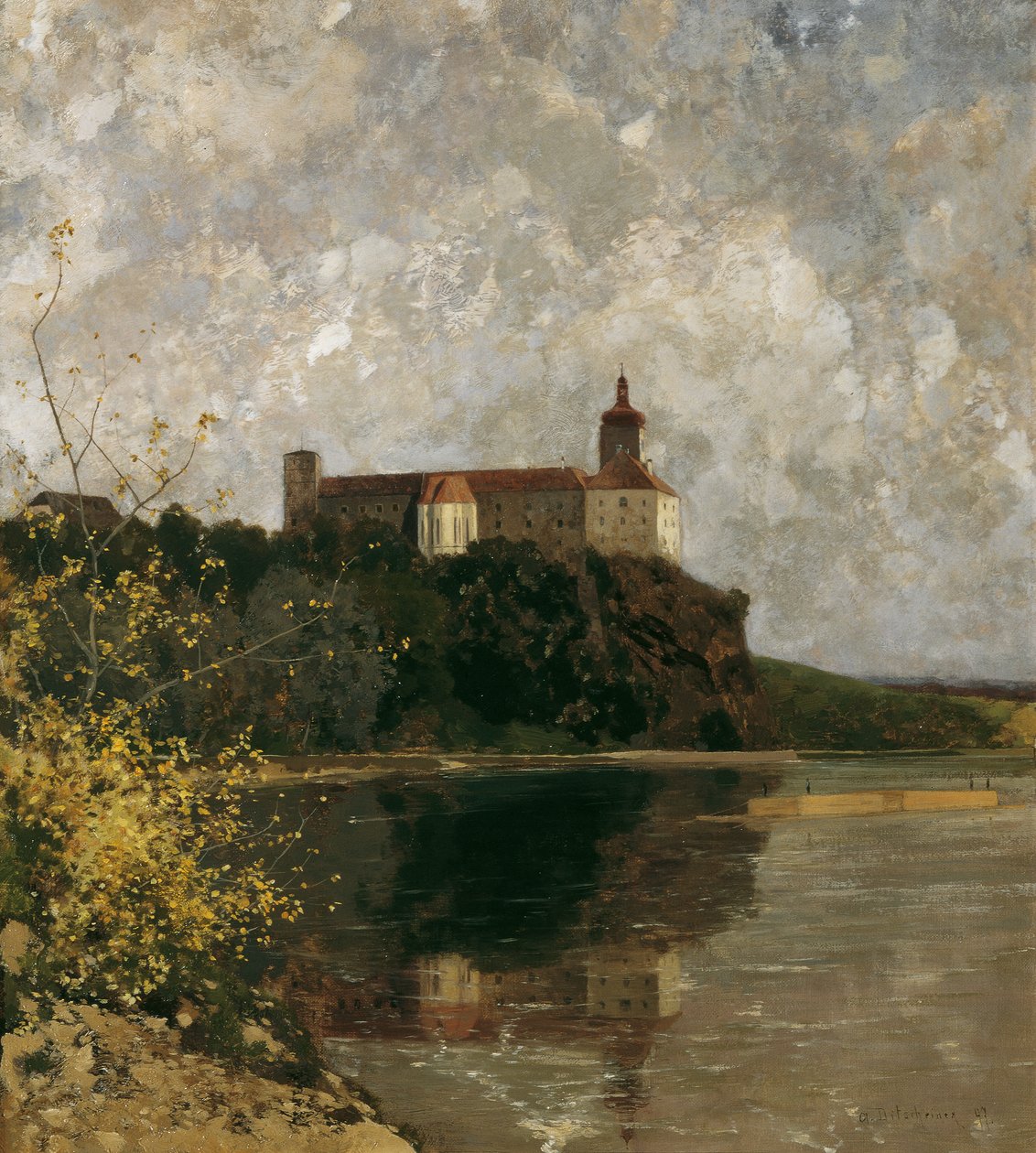 Persenbeug Kalesi by Adolf Gustav Ditscheiner