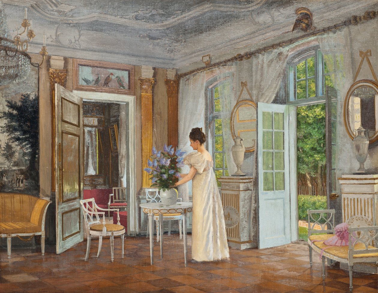Yaz Çiçeklerinin Düzenlenmesi by Adolf Heinrich Hansen
