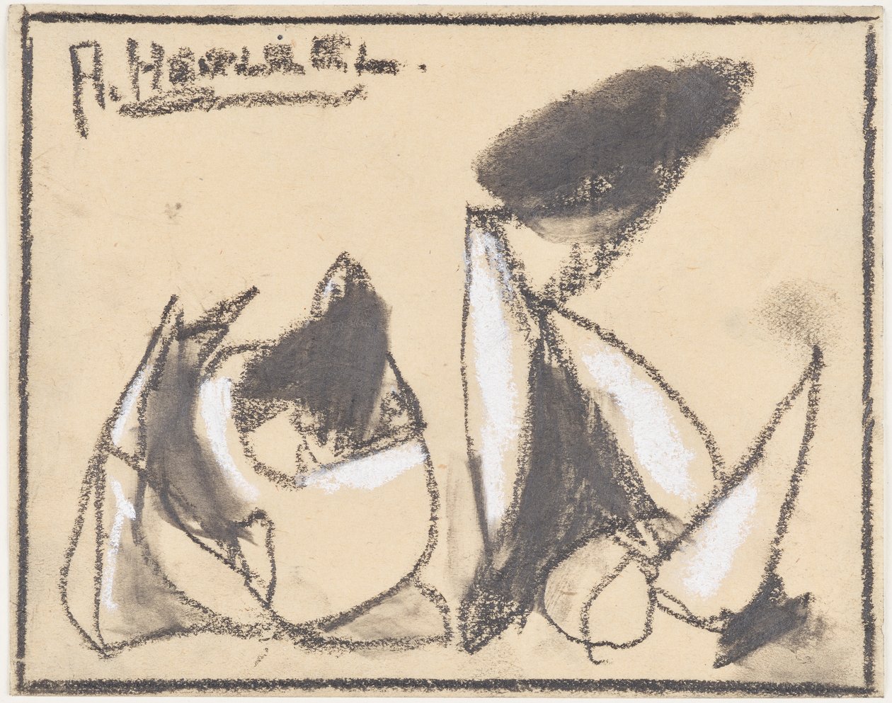 soyut kompozisyon by Adolf Holzel