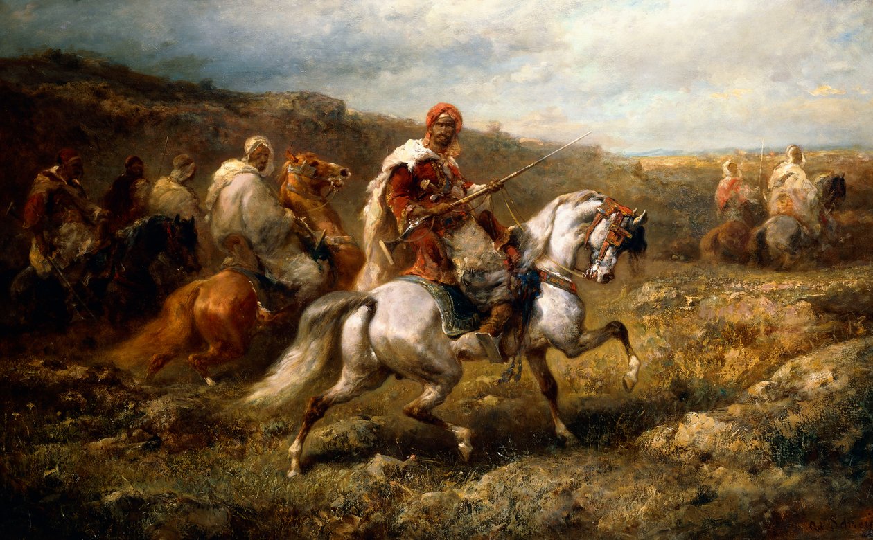 Yoldaki Bedeviler, by Adolf Schreyer