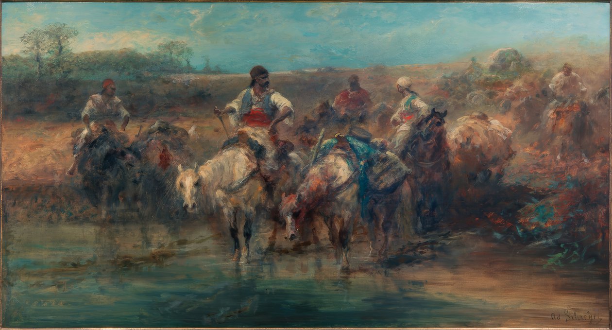 Bedeviler içme yerinde by Adolf Schreyer
