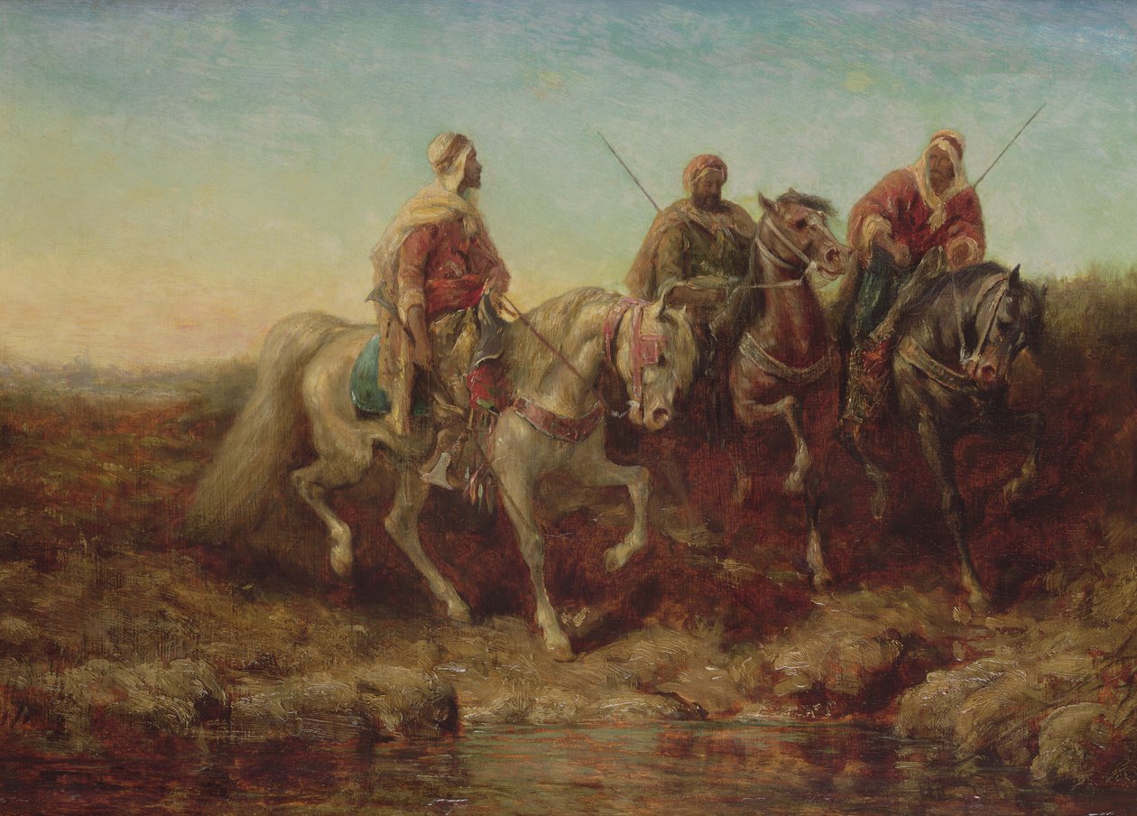Bilinmeyen resim by Adolf Schreyer