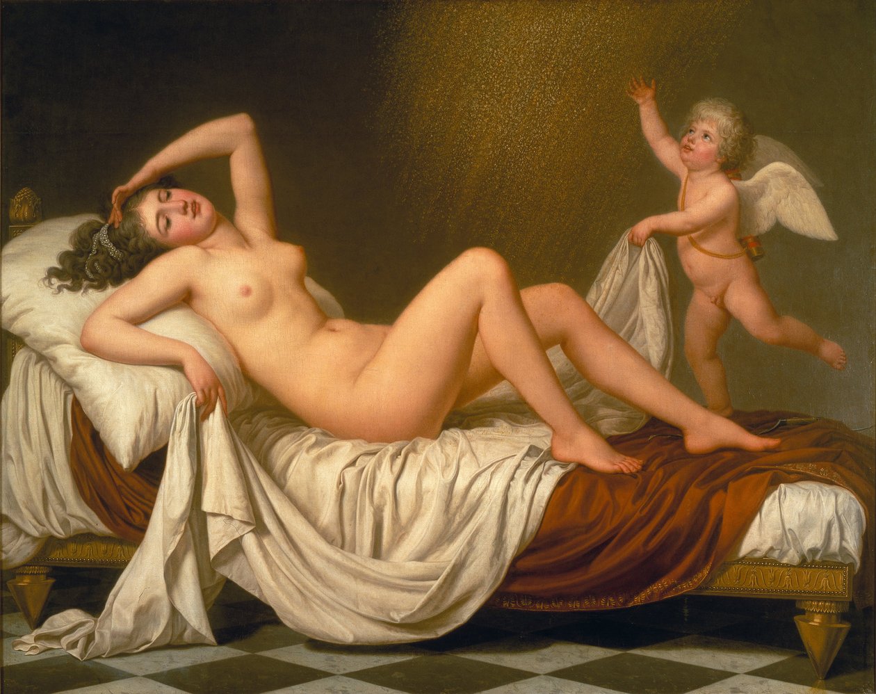 Danaë ve Altın Yağmuru, 1787 by Adolf Ulrich Wertmuller