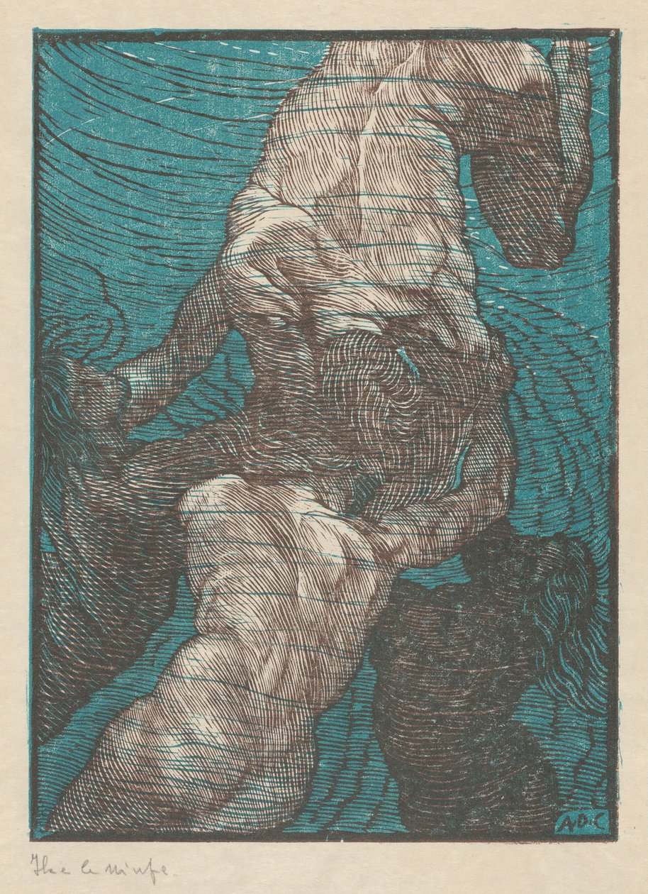 Ila e le ninfe (Hylas ve Periler) by Adolfo de Carolis