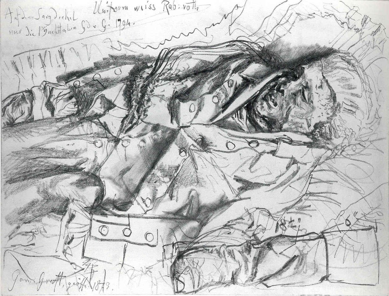 Bir memurun cesedi by Adolph Menzel