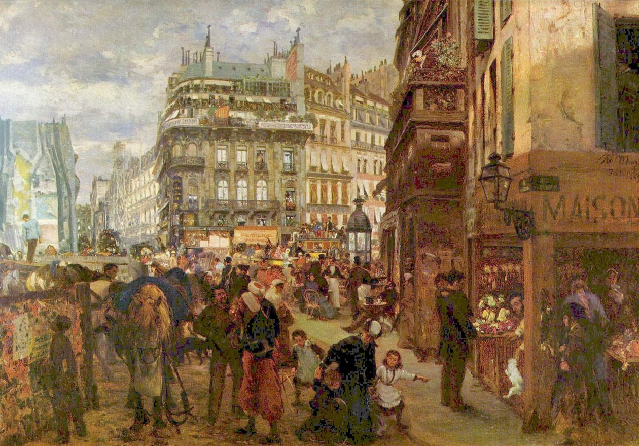 Paris hafta içi by Adolph Menzel