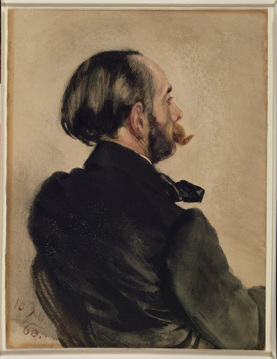 Sanatçının Kardeşi Richard, 1860 by Adolph Menzel