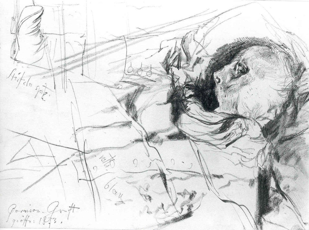 Kafatası ve çizmeler by Adolph Menzel