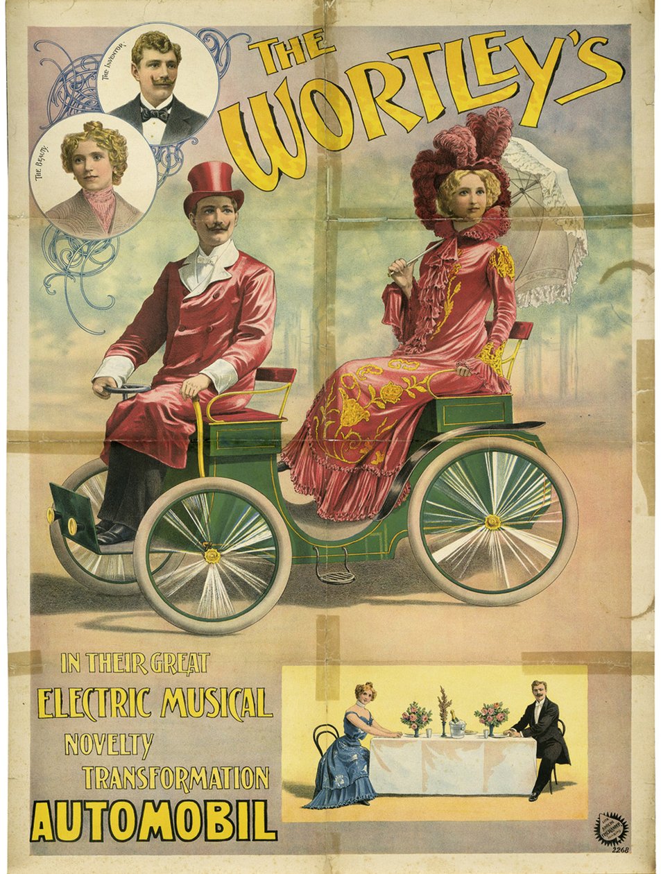 Wortley'ler büyük elektrikli müzikal yenilik dönüşümlerinde Automobil, 1896 by Adolph Friedländer