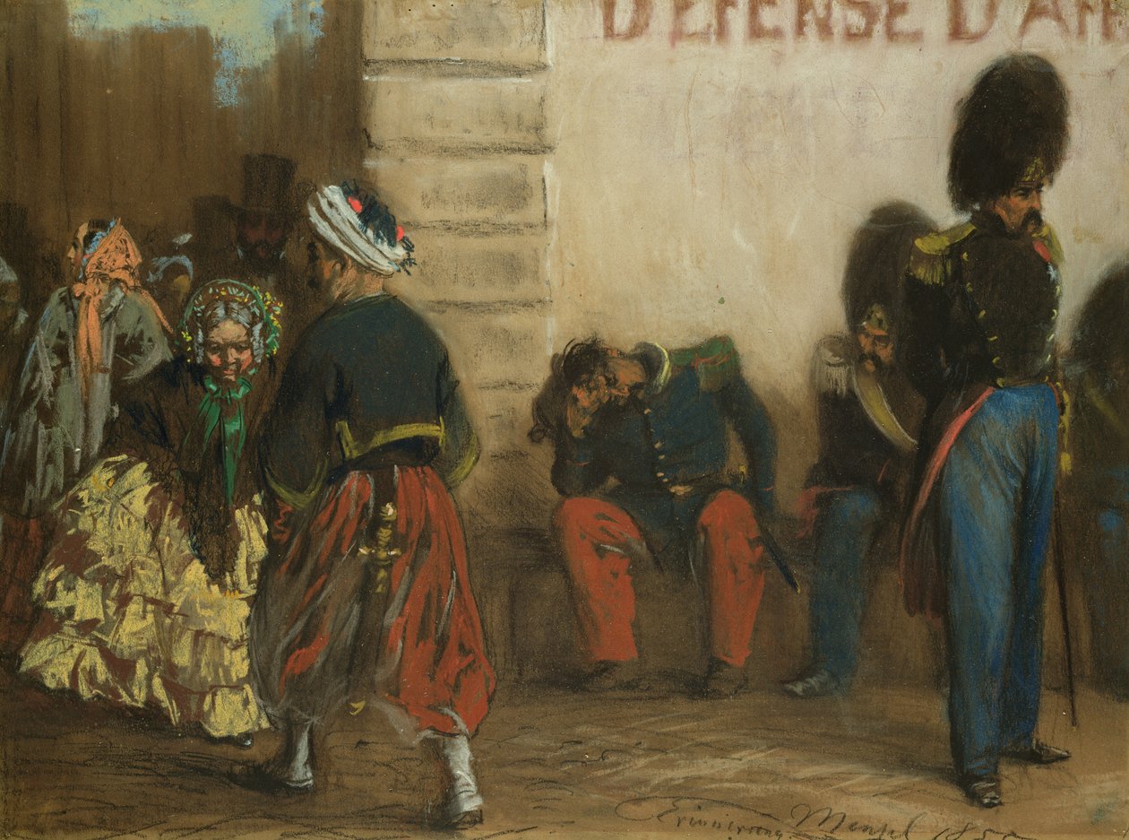 Paris hatırası, 1855 by Adolph Menzel