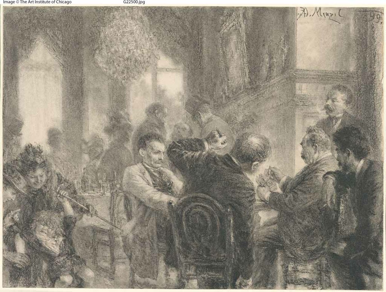 kart oyunu by Adolph Menzel