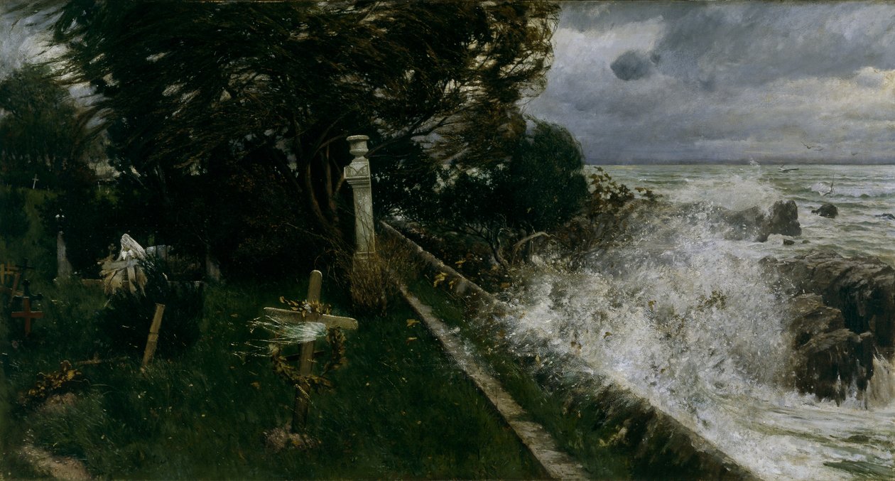 Sahil Mezarlığı by Adolf Hiremy Hirschl