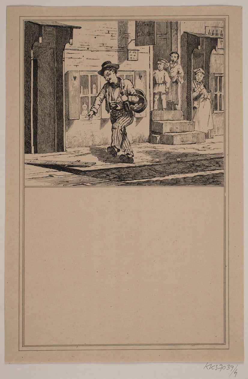 Boğulan. No. 3. ben Chr. Winther ve M. Rørbye, "Küçük Çocuklar için 25 Resim" by Johan Adolph Kittendorff