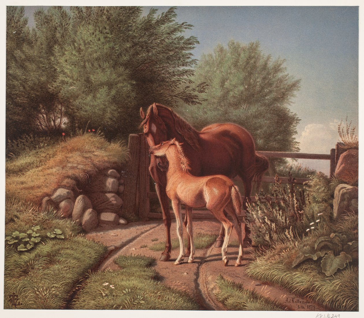 Onun tay ile bir kısrak by Johan Adolph Kittendorff