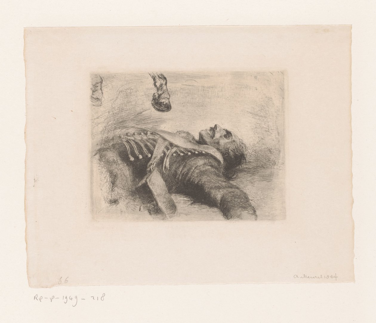 ölü hafif süvari by Adolph Menzel