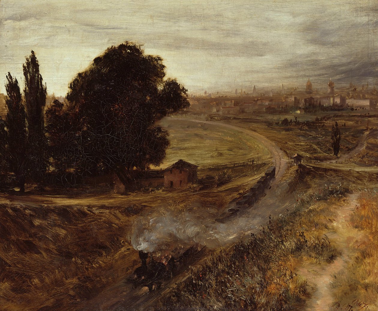 Berlin-Potsdam Demiryolu, 1847 by Adolph Menzel