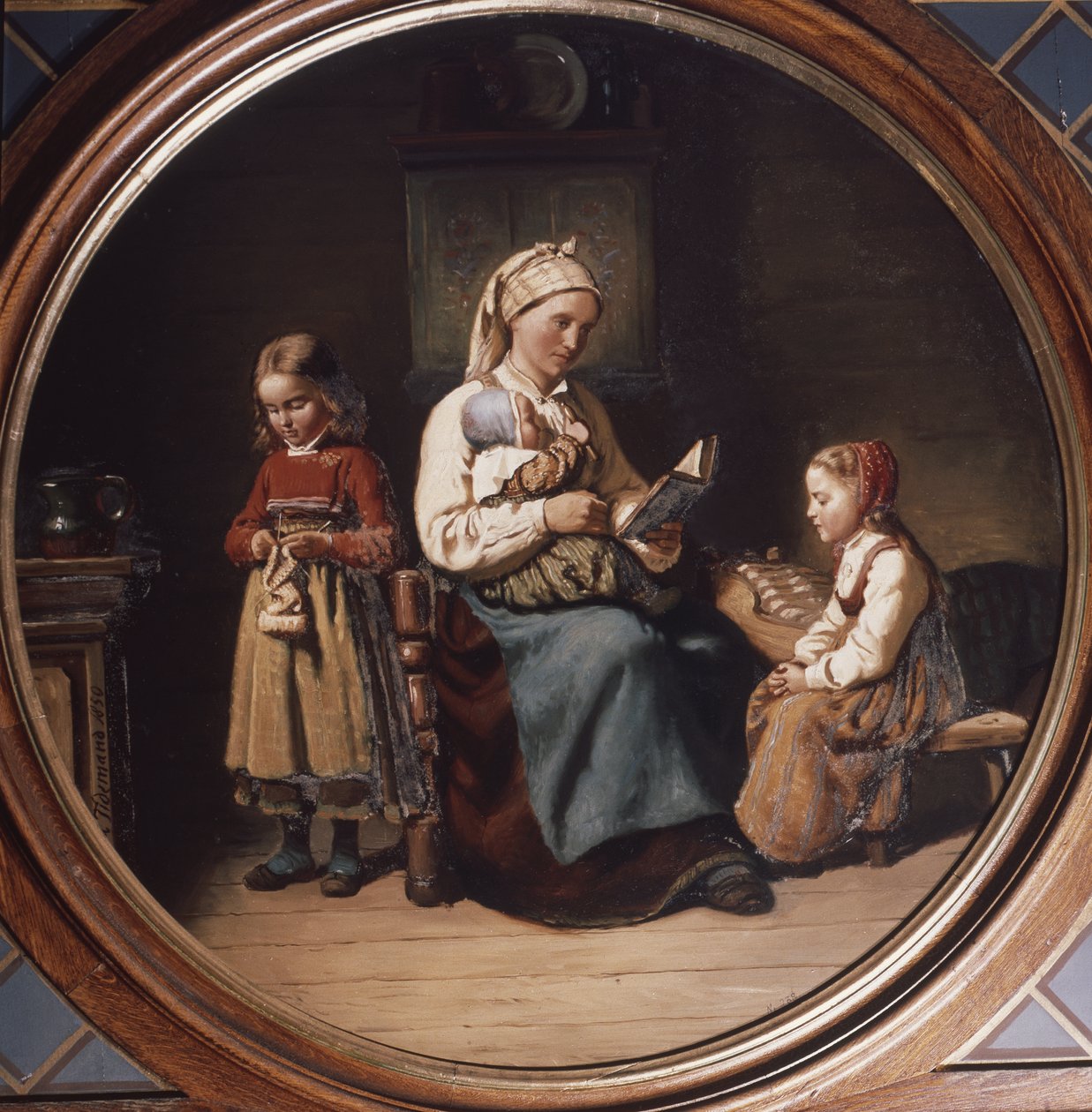 anne öğretim by Adolph Tidemand