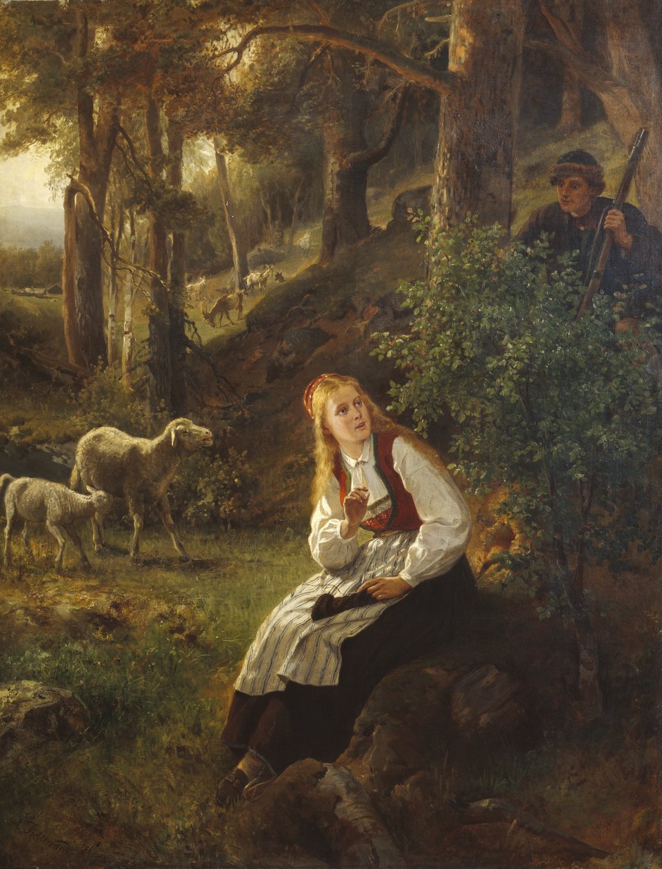 İlk buluşma by Adolph Tidemand