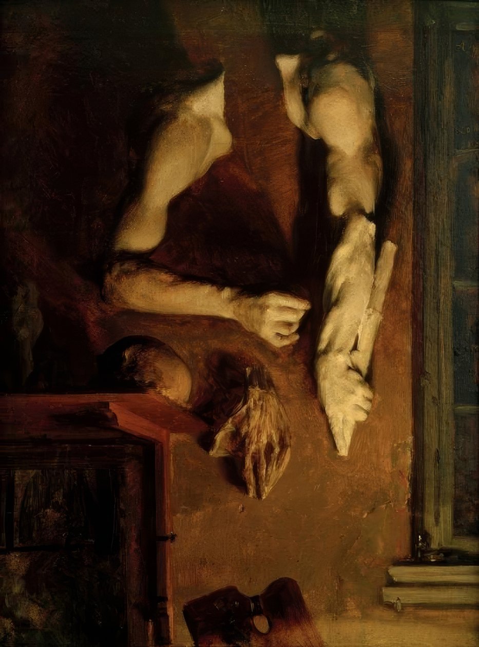 Stüdyo duvarı by Adolph Menzel