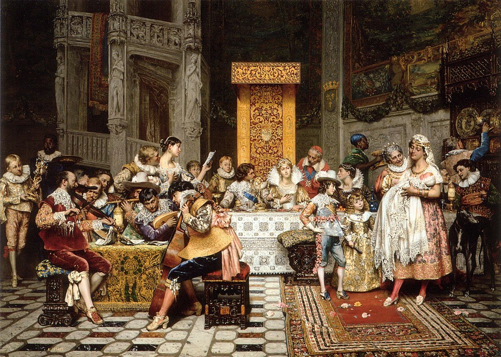 Conde Vaftizi by Adolphe Alexandre Lesrel