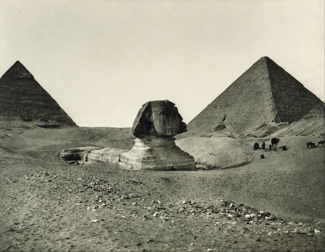 Sfenks ve Piramitler by Adolphe Braun