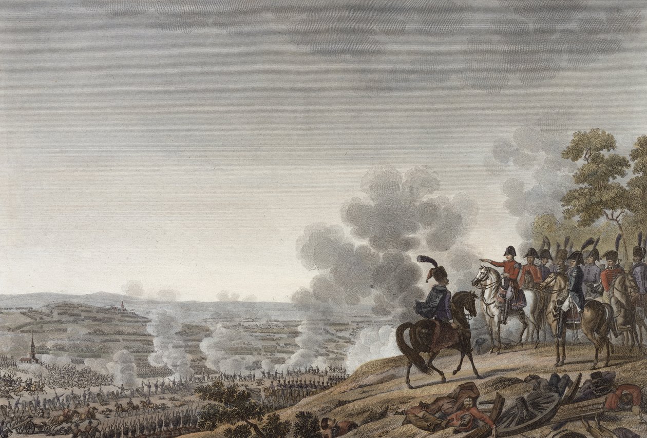 Moskva Savaşı, 7 Eylül 1812, Jacques Couche (d.1759) (aquatint) tarafından kazınmış by Adolphe Roehn