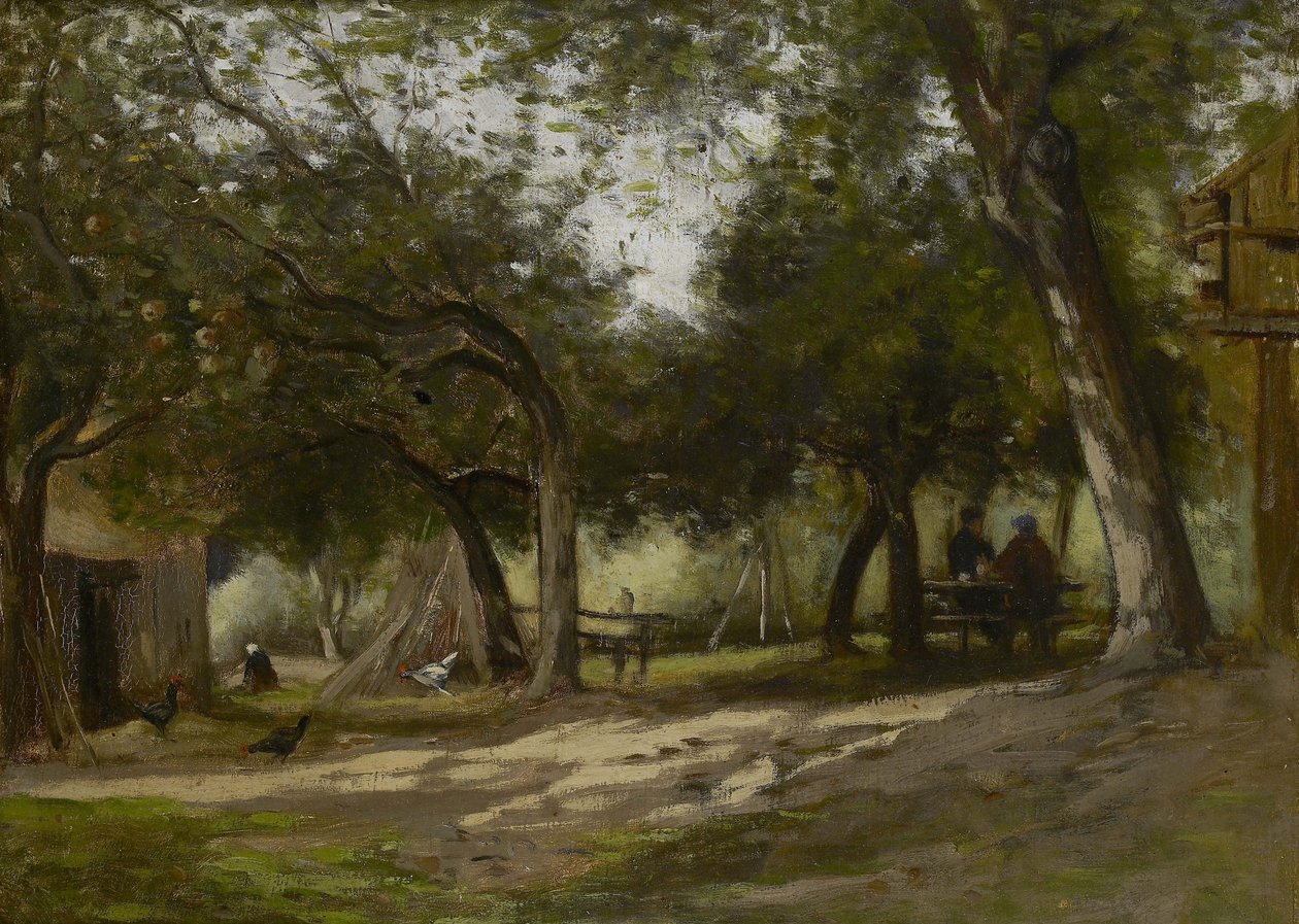 Çiftlik Bahçeli Manzara, 1830 by Adolphe Felix Cals