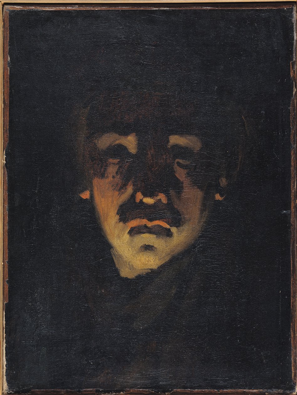 Self Portrait  by Adolphe Felix Cals