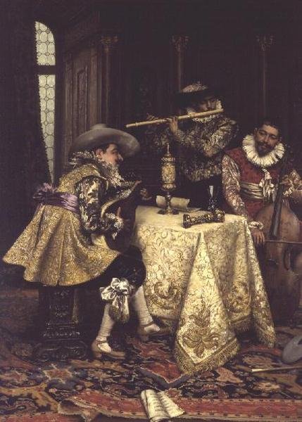 Müzisyenler by Adolphe Alexandre Lesrel